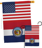 US Missouri - States Americana Vertical Impressions Decorative Flags HG140776 Made In USA