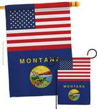 US Montana - States Americana Vertical Impressions Decorative Flags HG140777 Made In USA