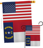 US North Carolina - States Americana Vertical Impressions Decorative Flags HG140788 Made In USA