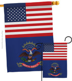 US North Dakota - States Americana Vertical Impressions Decorative Flags HG140789 Made In USA