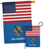 US Oklahoma - States Americana Vertical Impressions Decorative Flags HG140794 Made In USA