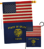 US Oregon - States Americana Vertical Impressions Decorative Flags HG140796 Made In USA