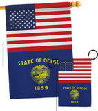 US Oregon - States Americana Vertical Impressions Decorative Flags HG140796 Made In USA