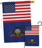 US Pennsylvania - States Americana Vertical Impressions Decorative Flags HG140797 Made In USA