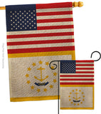 US Rhode Island - States Americana Vertical Impressions Decorative Flags HG140798 Made In USA