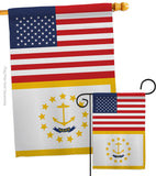 US Rhode Island - States Americana Vertical Impressions Decorative Flags HG140798 Made In USA