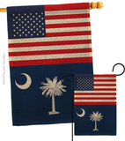 US South Carolina - States Americana Vertical Impressions Decorative Flags HG140799 Made In USA