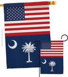US South Carolina - States Americana Vertical Impressions Decorative Flags HG140799 Made In USA