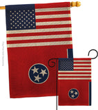 US Tennessee - States Americana Vertical Impressions Decorative Flags HG140802 Made In USA