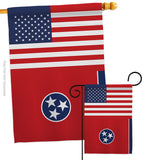 US Tennessee - States Americana Vertical Impressions Decorative Flags HG140802 Made In USA