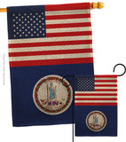 US Virginia - States Americana Vertical Impressions Decorative Flags HG140809 Made In USA