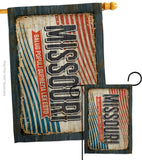 Missouri Vintage - States Americana Vertical Impressions Decorative Flags HG140970 Made In USA