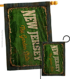 New Jersey Vintage - States Americana Vertical Impressions Decorative Flags HG140975 Made In USA