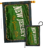 New Jersey Vintage - States Americana Vertical Impressions Decorative Flags HG140975 Made In USA