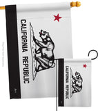 Black & White California - States Americana Vertical Impressions Decorative Flags HG140998 Made In USA