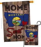 State Montana Home Sweet Home - States Americana Vertical Impressions Decorative Flags HG191122 Made In USA