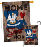 State Louisiana Home Sweet Home - States Americana Vertical Impressions Decorative Flags HG191130 Made In USA