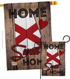 State Alabama Home Sweet Home - States Americana Vertical Impressions Decorative Flags HG191140 Made In USA