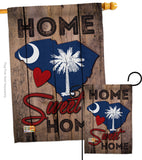 State South Carolina Home Sweet Home - States Americana Vertical Impressions Decorative Flags HG191142 Made In USA