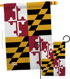Maryland - States Americana Vertical Impressions Decorative Flags HG191521 Made In USA