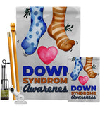 Down Syndrome Awareness - Support Inspirational Vertical Impressions Decorative Flags HG115215 Made In USA