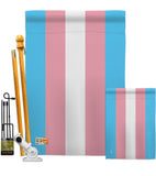 Transgender - Support Inspirational Vertical Impressions Decorative Flags HG148024 Made In USA