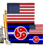 US BDSM rights - Support Inspirational Vertical Impressions Decorative Flags HG148028 Made In USA