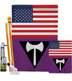 US Labrys Pride - Support Inspirational Vertical Impressions Decorative Flags HG148037 Made In USA