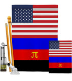 US Polyamory flag - Support Inspirational Vertical Impressions Decorative Flags HG148044 Made In USA