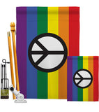 Peace Pride - Support Inspirational Vertical Impressions Decorative Flags HG148674 Made In USA