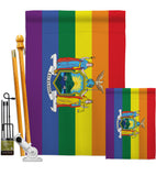 New York Pride - Support Inspirational Vertical Impressions Decorative Flags HG148681 Made In USA