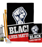Black Lives Matter - Support Inspirational Vertical Impressions Decorative Flags HG170017 Made In USA