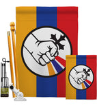 Artsakh Strong Armenia - Support Inspirational Vertical Impressions Decorative Flags HG170155 Made In USA