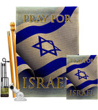 Pray for Israel - Support Inspirational Vertical Impressions Decorative Flags HG170190 Made In USA