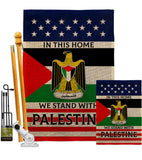 We Stand with Palestine - Support Inspirational Vertical Impressions Decorative Flags HG170193 Made In USA