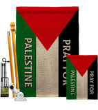 Pray for Palestine - Support Inspirational Vertical Impressions Decorative Flags HG170195 Made In USA