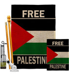 Free Palestine - Support Inspirational Vertical Impressions Decorative Flags HG170196 Made In USA