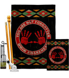 MMIW Awareness - Support Inspirational Vertical Impressions Decorative Flags HG170216 Made In USA