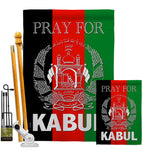 Pray For Kabul - Support Inspirational Vertical Impressions Decorative Flags HG170219 Made In USA