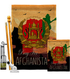 Afghanistan We Pray - Support Inspirational Vertical Impressions Decorative Flags HG170222 Made In USA