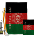 We Pray For Kabul - Support Inspirational Vertical Impressions Decorative Flags HG170228 Made In USA