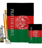 We Pray For Kabul - Support Inspirational Vertical Impressions Decorative Flags HG170228 Made In USA