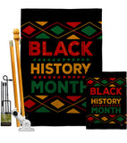 Black History Month - Support Inspirational Vertical Impressions Decorative Flags HG192423 Made In USA