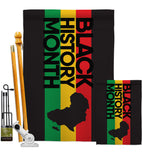 Black History - Support Inspirational Vertical Impressions Decorative Flags HG192431 Made In USA