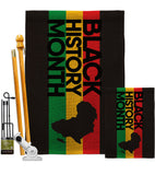 Black History - Support Inspirational Vertical Impressions Decorative Flags HG192431 Made In USA