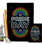 Neon Pride Day - Support Inspirational Vertical Impressions Decorative Flags HG192599 Made In USA