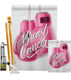 Pink Fighter - Support Inspirational Vertical Impressions Decorative Flags HG192683 Made In USA