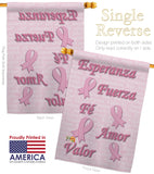 Esperanza, Fé, Valor - Support Inspirational Vertical Impressions Decorative Flags HG115080S Made In USA