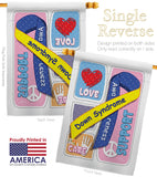 Down Syndrome - Support Inspirational Vertical Impressions Decorative Flags HG115088 Made In USA