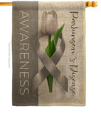 Parkinson's Disease Awareness - Support Inspirational Vertical Impressions Decorative Flags HG115209 Made In USA